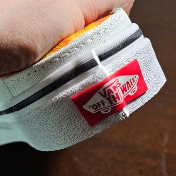 Vans X A$AP Worldwide Slip On White Shoes Mules Flames ASAP Rocky Collab Size 7 - Picture 8 of 11